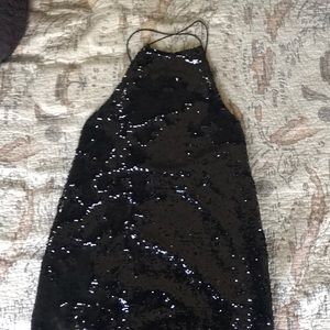 black cocktail dress